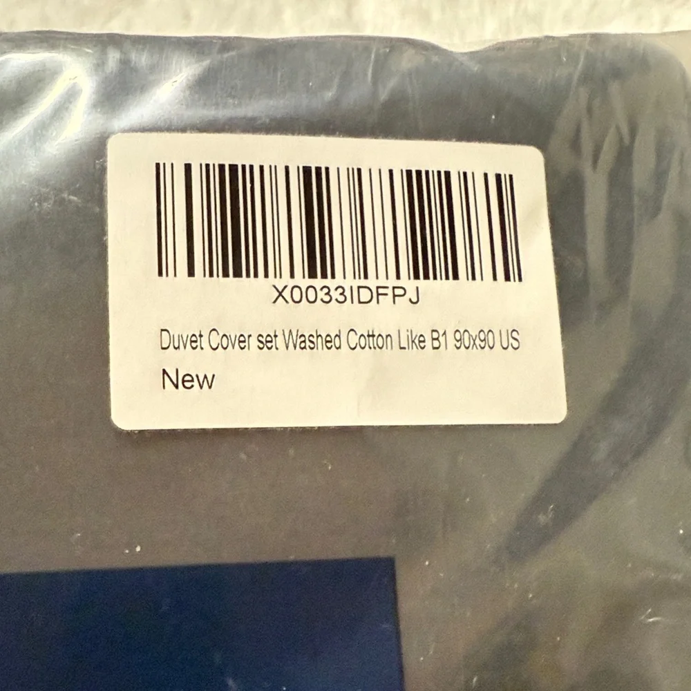 New Gray/Black Duvet Cover Full/Queen